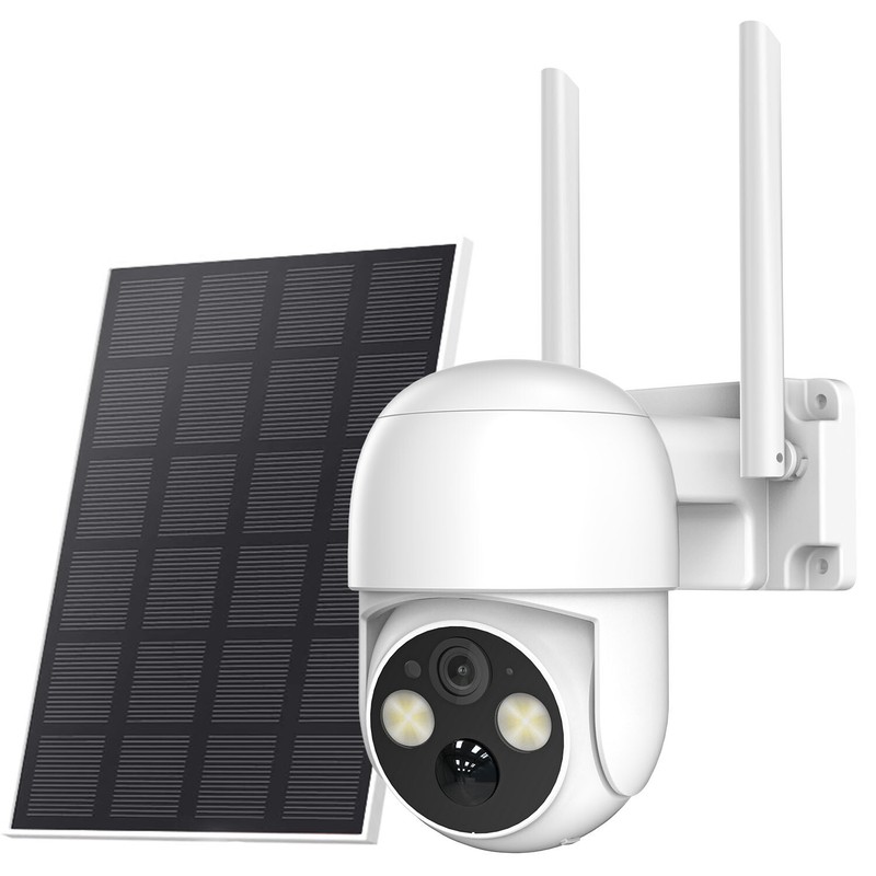 2PCS 4MP Wireless Solar Battery Camera Outdoor WiFi Security Camera Night Vision gallery