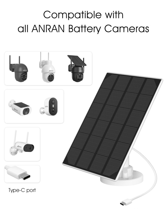 3w Solar Panel With 3m Micro Usb Typec Port Cable Compatible With Rechargeable gallery