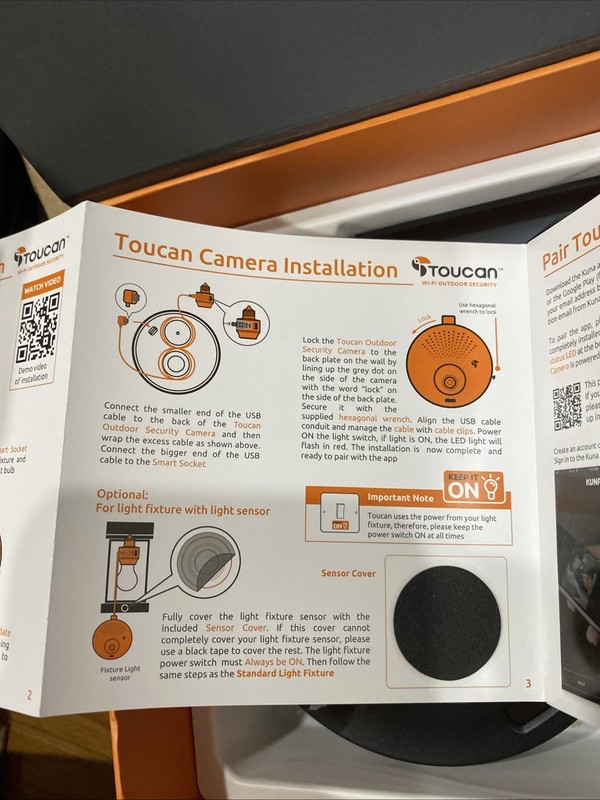 TOUCAN Outdoor Surveillance Kit Security Camera Only (No Adapter) - Open Box gallery
