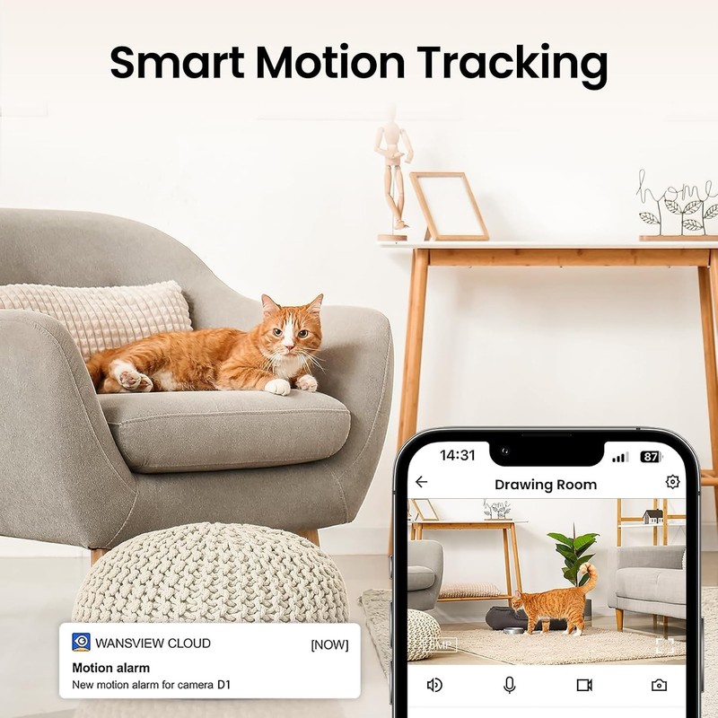Alexa/Google Home 2K Indoor Camera 4Pack | 360° Tracking gallery