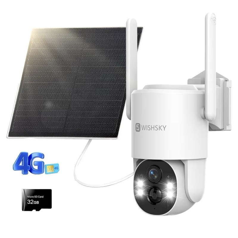 4G LTE Cellular Security Camera Wireless Outdoor Solar Charging, No WiFi, 2K HD gallery