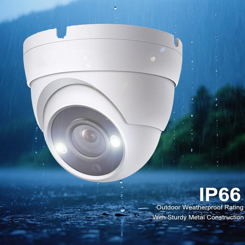 4K 8MP Analog Dome TVI CVI AHD 4 in 1 BNC , Full Color Night Vision with 65ft... gallery