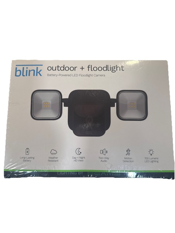 Blink Wireless Outdoor + Floodlight HD Security Camera Kit – Black