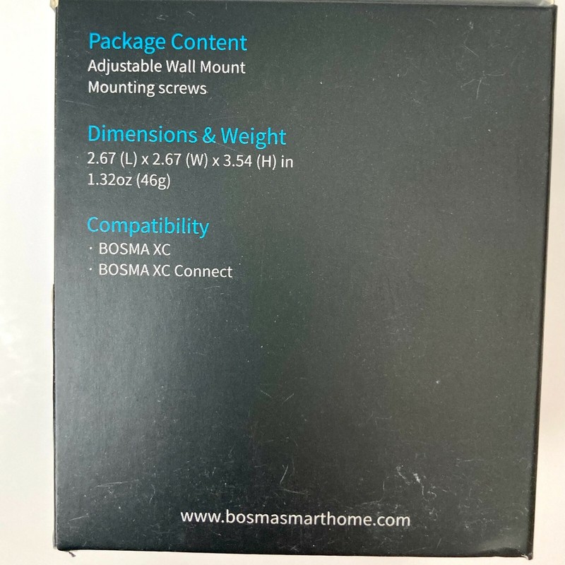 Bosma Simply Better XC White Security Camera Indoor Adjustable Wall Mount gallery