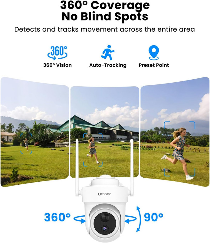 4K Solar-Powered Wireless Security Cameras with Radar & Color Night Vision gallery