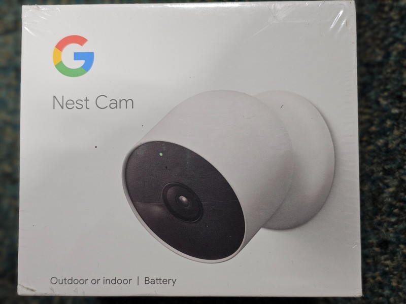 Google G3AL9 Indoor/Outdoor Nest Cam Battery Security Camera 1080p 2MP White