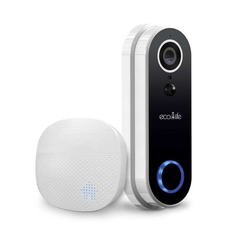 Eco4life Smart Wireless Outdoor Battery Camera & Smart Video Doorbell Camera Set gallery