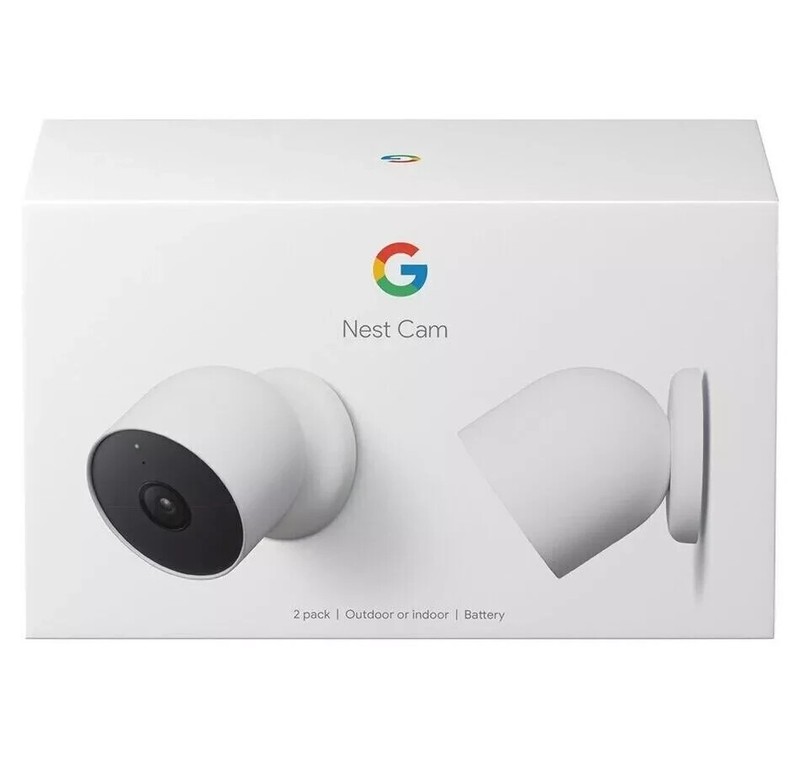Brand New Google Nest Cam (Model GA01894-US) – Indoor/Outdoor, Dual Pack
