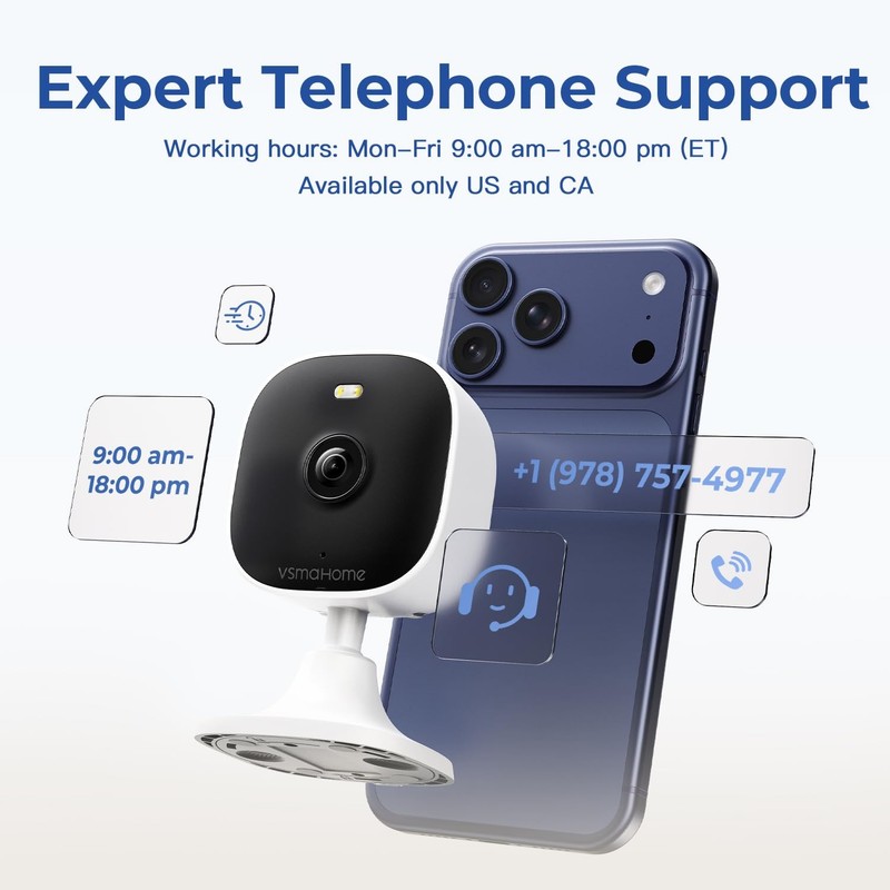4MP Cameras for Home Security with Audio and Video, Indoor Security Camera fo... gallery