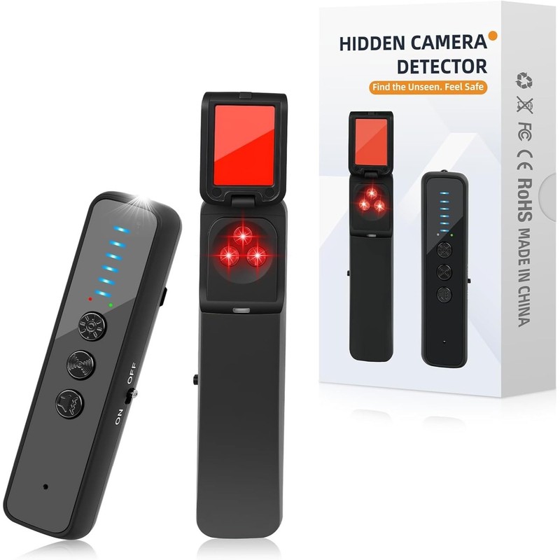 Hidden Camera Detector Upgraded Portable RF Signal Scanner, Wireless Bug Finder