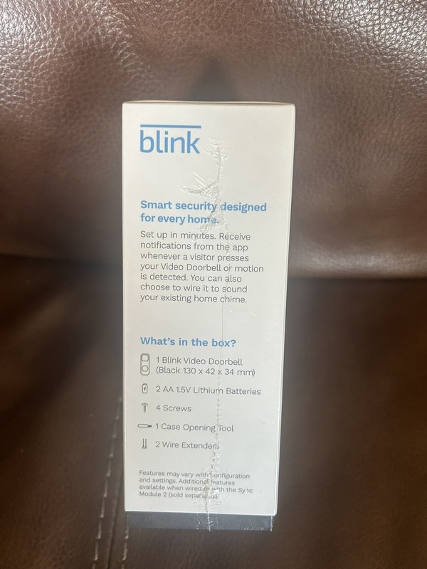 Blink Video Doorbell Wired/Wireless Two way audio HD video & Alexa BRAND NEW gallery