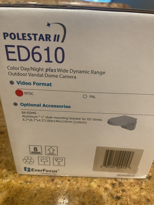Lot Of 30!! Everfocus Polestar II ED610 Color Day/Night Wide Range Dome Camera gallery