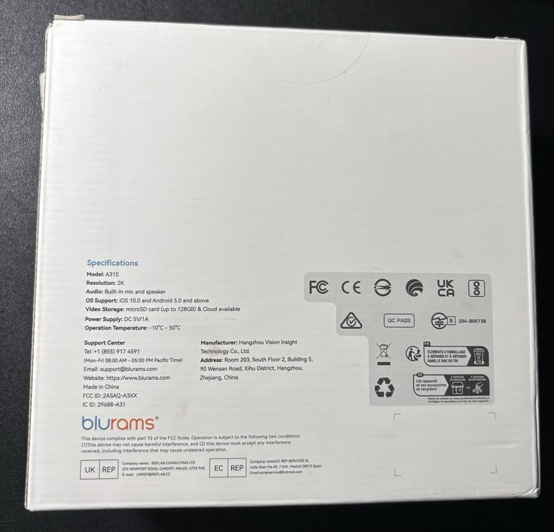 blurams A31 2K PTZ Indoor Wi‑Fi Camera 2‑Pack, Color Night Vision, 2‑Way gallery