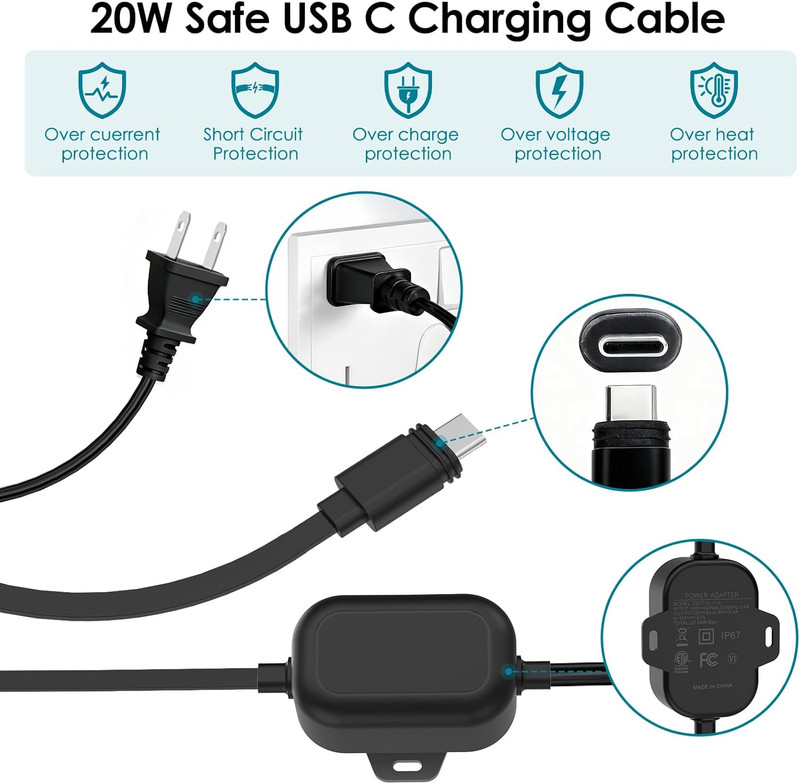 Power Adapter for Ring Outdoor Cam Plus/Ring Spotlight Cam Plus/Pro (Battery), 2 gallery