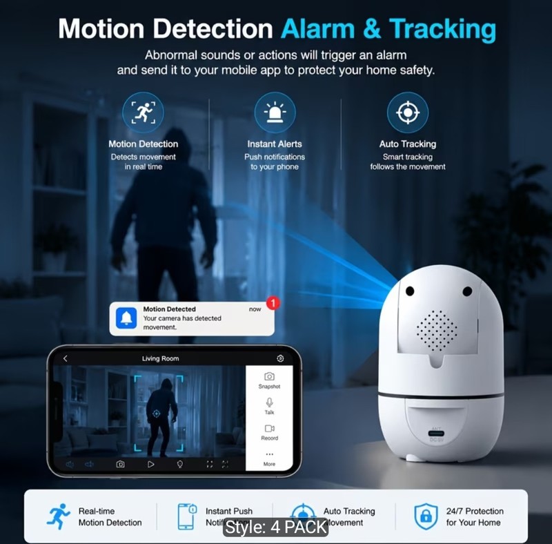 set 4 CLOUD STORAGE Wi-Fi camera Intelligent Camera High Resolution gallery