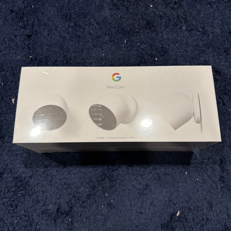 3 Pack Google Nest Cam Battery Outdoor Or Indoor Wireless Security Camera New