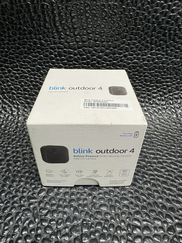 2023 Blink-Outdoor 4 (4th Gen) Add-On Wireless Security Cam – Black (BCM00500U)