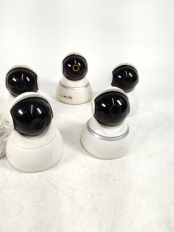 Lot of 5 YI Dome 1080p Home Security Dome Camera w/ Adapter Power - Working gallery
