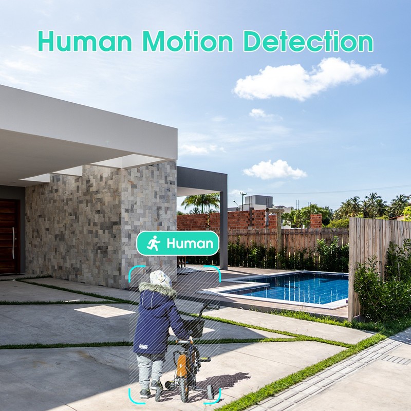 5G 4MP Wireless Solar Powered Camera Outdoor WiFi PTZ Home Security Camera + 64G gallery