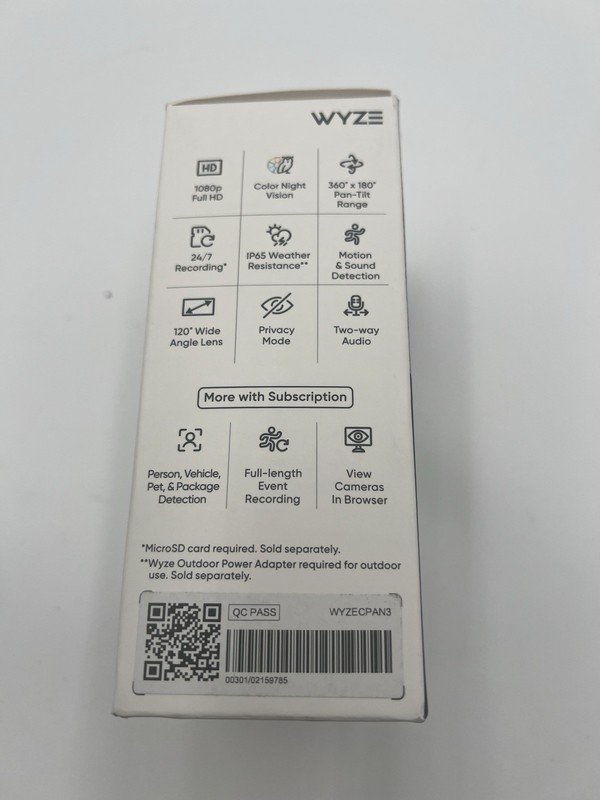 Wyze Cam Pan v3 Indoor/Outdoor Wifi, 1080p, Pan/Tilt/Zoom Security Camera Color gallery