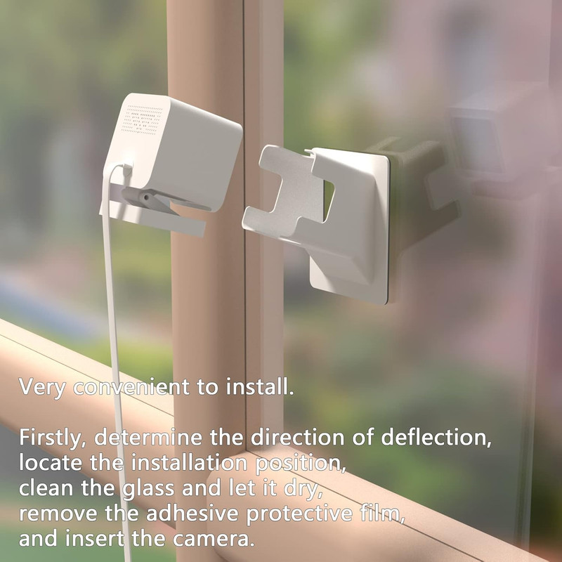 Angled Window Mount for Wyze Cam v4 Cam V3 , 20 Degrees Tilt ( Up/Down/Left/Righ gallery