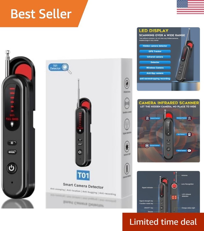Wireless Camera Finder & GPS Tracker Detector – Portable & User-Friendly Design