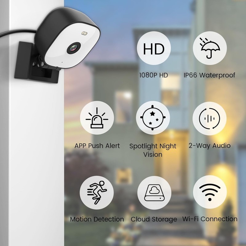 WiFi 5G Security Camera Indoor Outdoor Pet & Baby Monitor 2Way Talk Audio App gallery