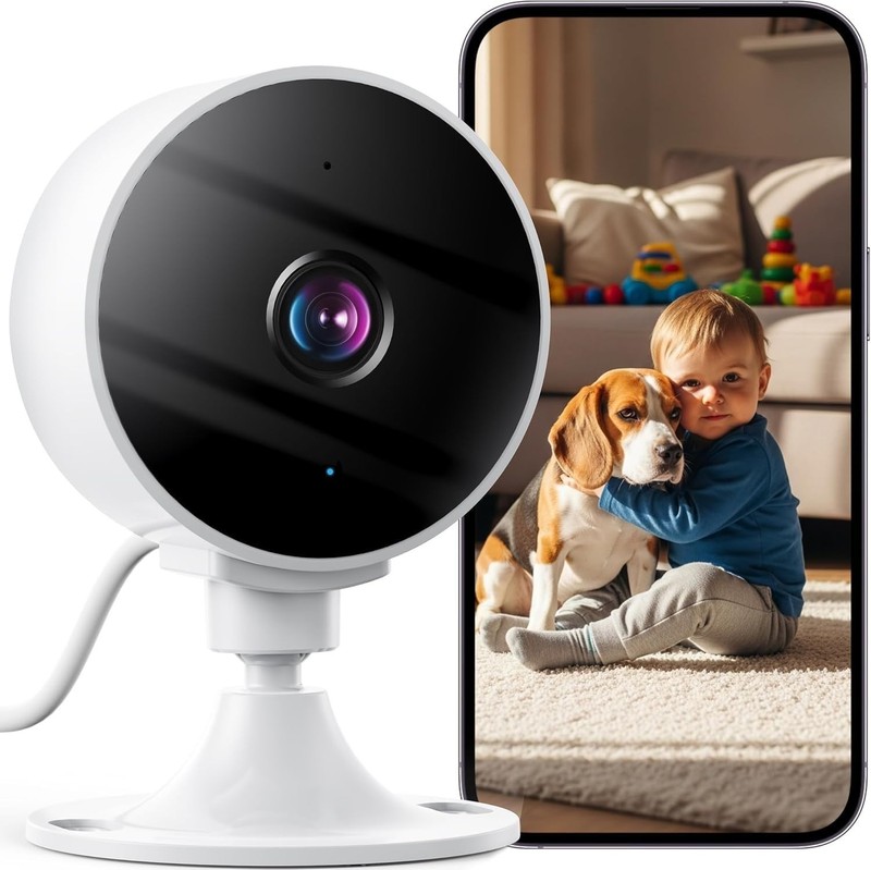 2K Wi-Fi Security Camera for Indoor Use with Remote App Control & Night Vision gallery