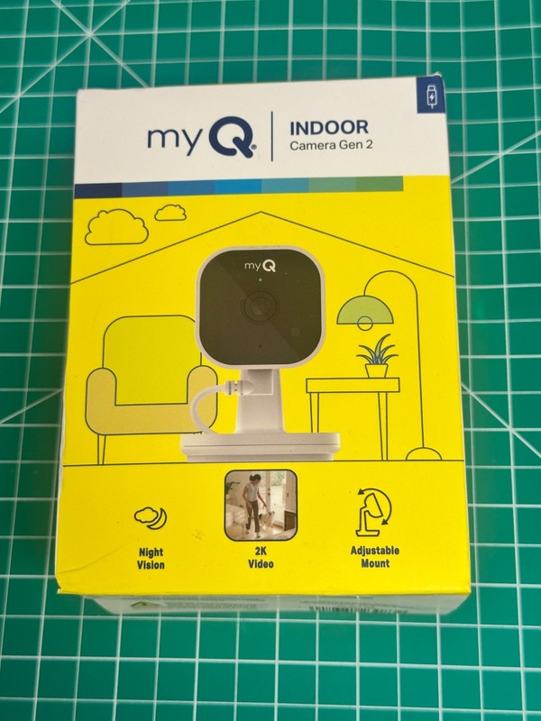 myQ Indoor Camera Gen 2 Smart Camera Black Compatible w/ Indoor Camera Gen 2 NEW
