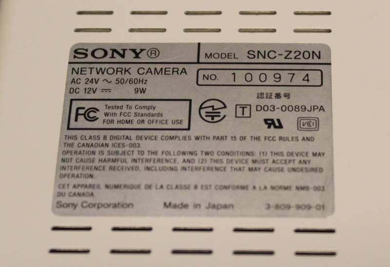 New Sony Network Camera SNC-Z20N, New in Box gallery