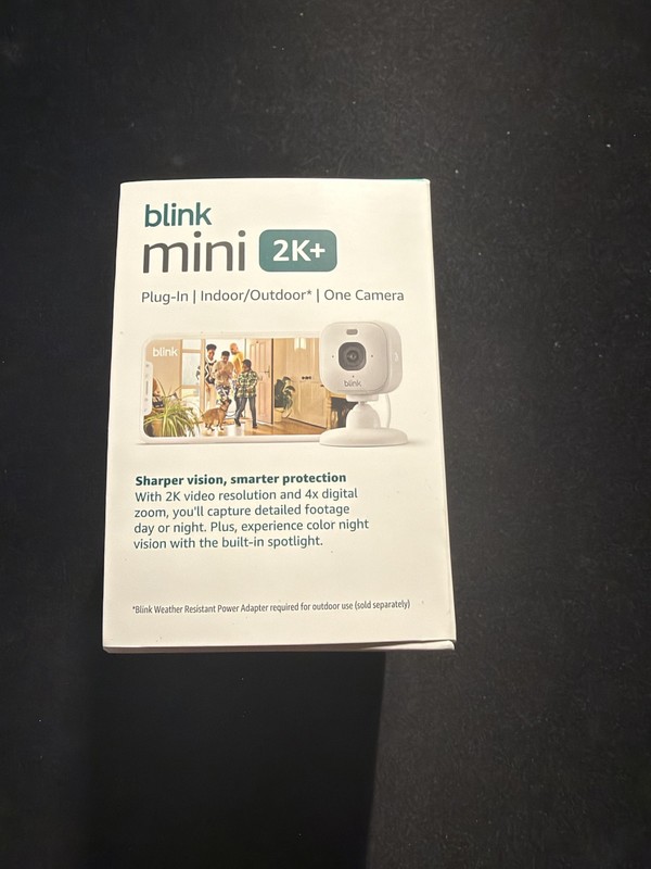 Blink Mini 2K+ Indoor Outdoor Security Camera White 2K HD Plug-In New gallery