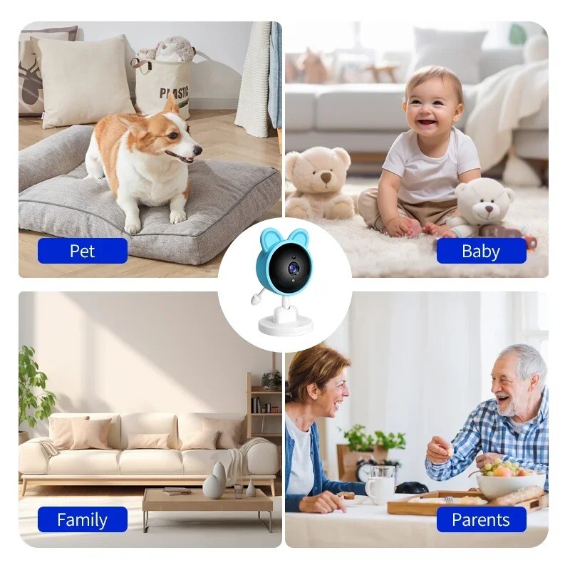 2.8Inch Video Baby Monitor Night Vision Screen Indoor Smart Home Security Camera gallery