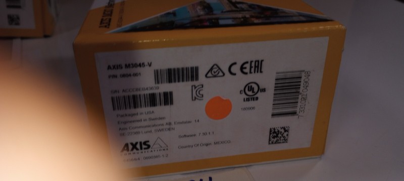 Axis M3045-V Fixed Dome Network Camera 0804-001 gallery