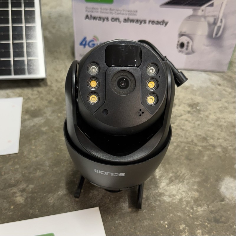 Soliom S600 4G LTE Solar Powered Security Camera Wireless Outdoor Open Box READ gallery