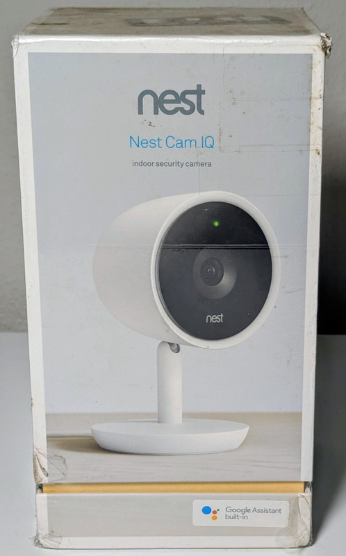 Nest Cam IQ Indoor 1080p IP Wi-Fi Security Camera, White, Google Assistant