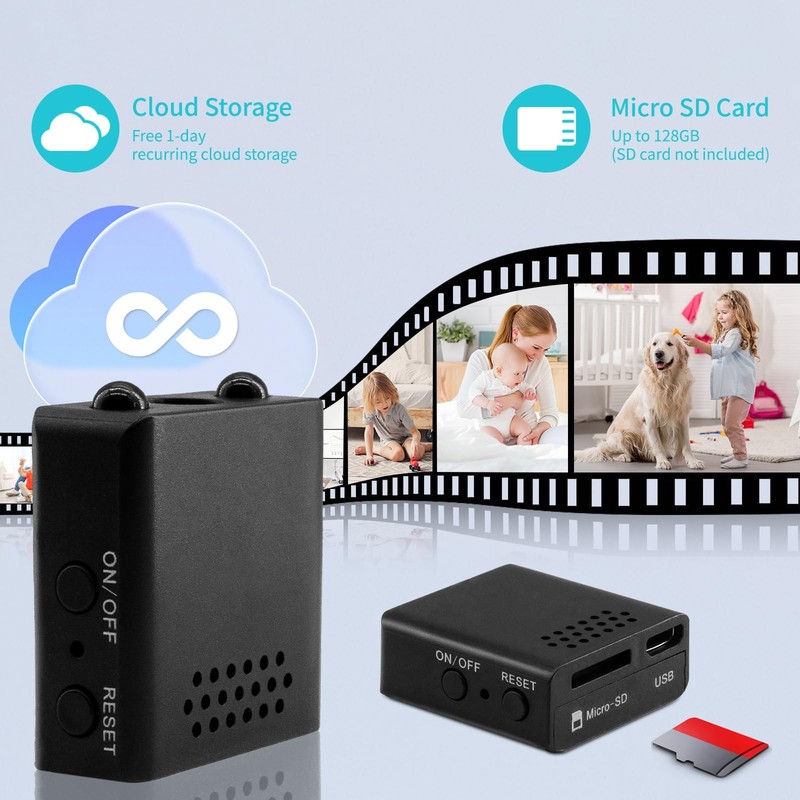 Mini Security Indoor Camera 2026 Only 0.5 Inch Small Home WiFi 1080P Micro HD... gallery