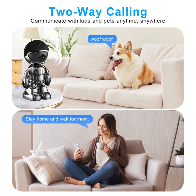 Smart Robot Camera 3MP IP Camera WIFI Robert Network CCTV HD Baby Monitor Remote gallery