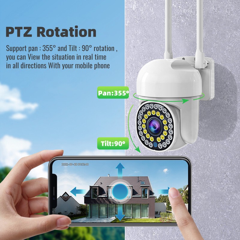 1-4 Wireless Security Camera System Smart Outdoor 5G Wifi Night Vision Cam 1080P gallery