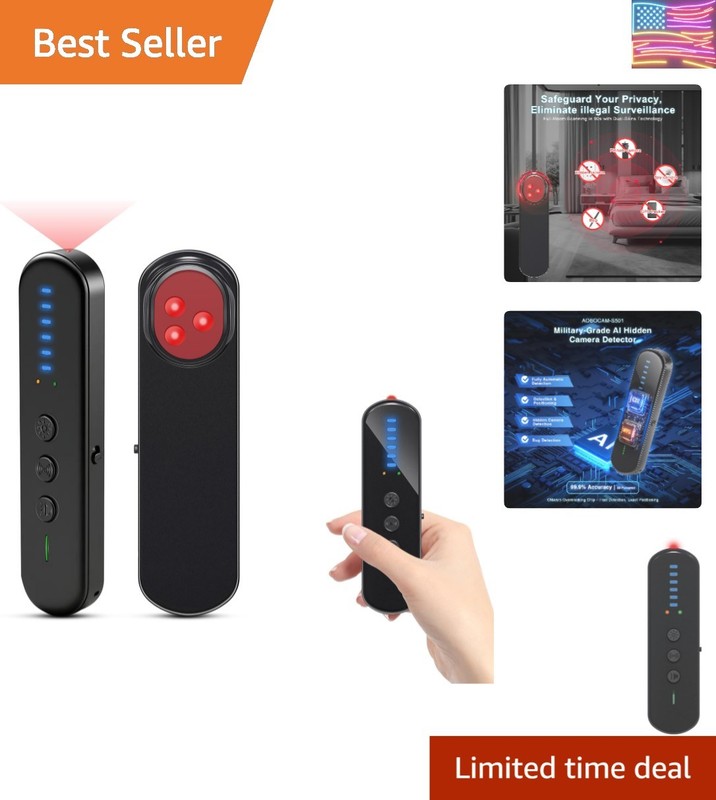 Anti-Spy Hidden Camera Detector with 99% Accuracy,Find GPS Trackers &Listenin…