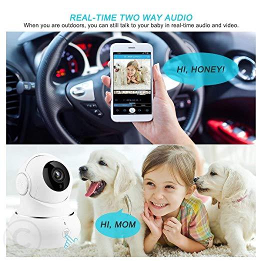 Wireless Baby Monitor WiFi IP Camera Security1080P with Night Vision for Home, O gallery