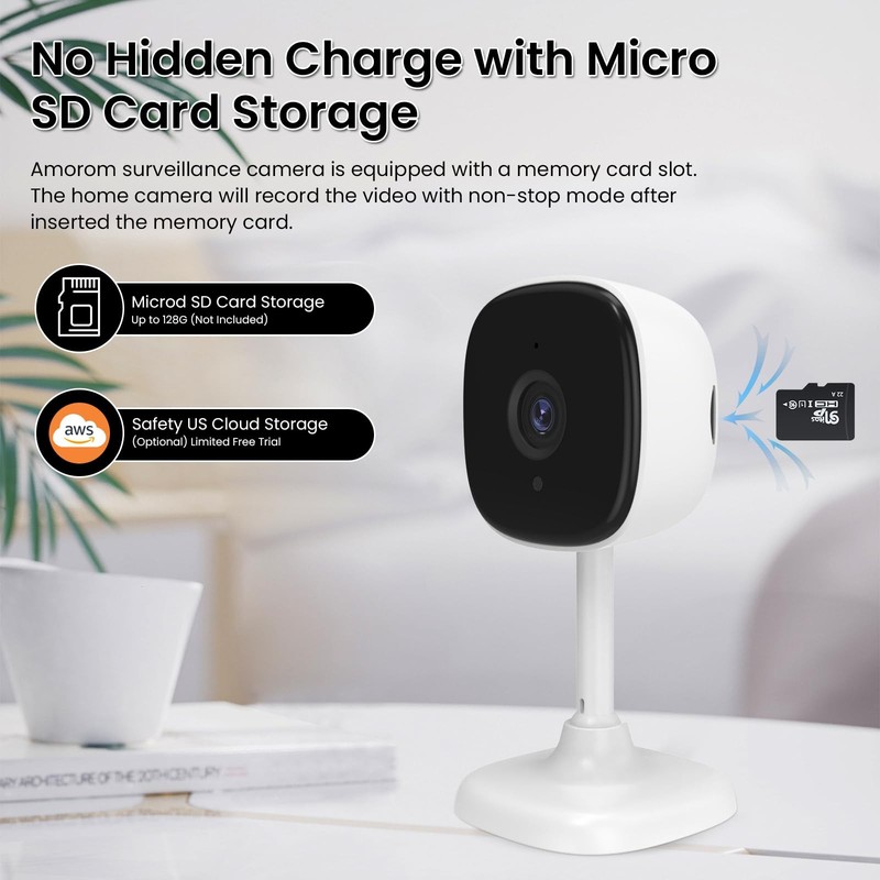 4 Pack Indoor Wired , Baby Pet Monitor, Motion Detection, 2-Way Audio, Night ... gallery
