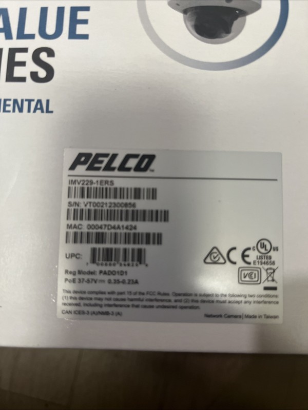 Pelco IMV Series IMV229-1ERS mini Dome IP camera gallery