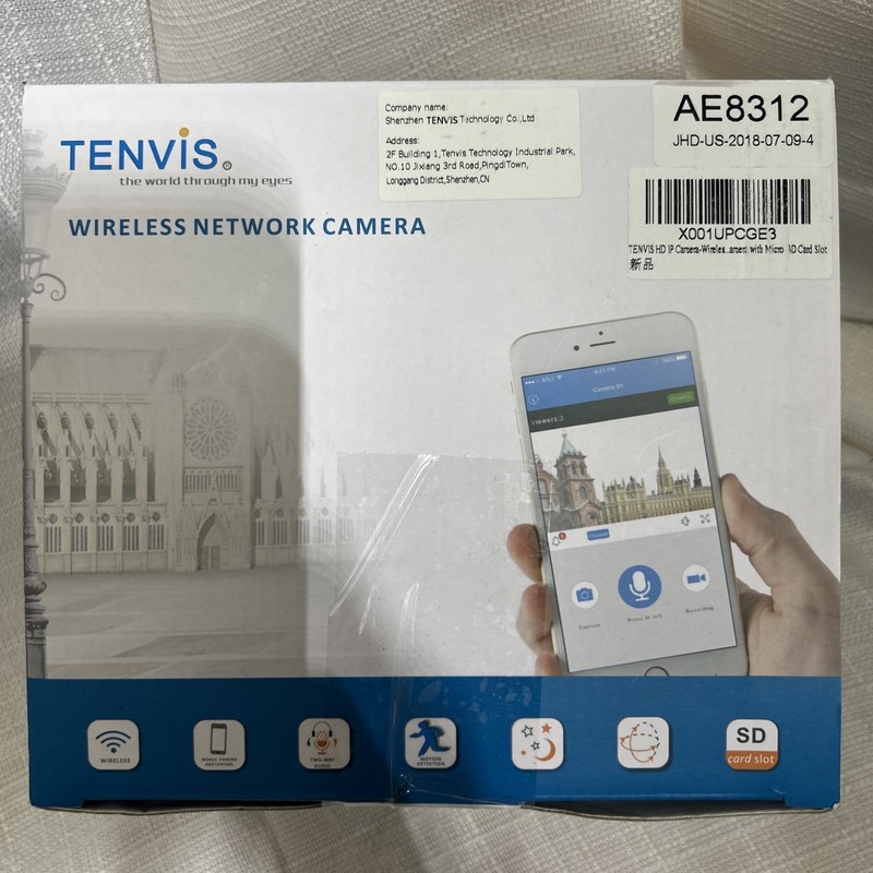 Tenvis Wireless HD IP Network Camera AE8312 2016 Two Way Audio Night Vision Tilt gallery