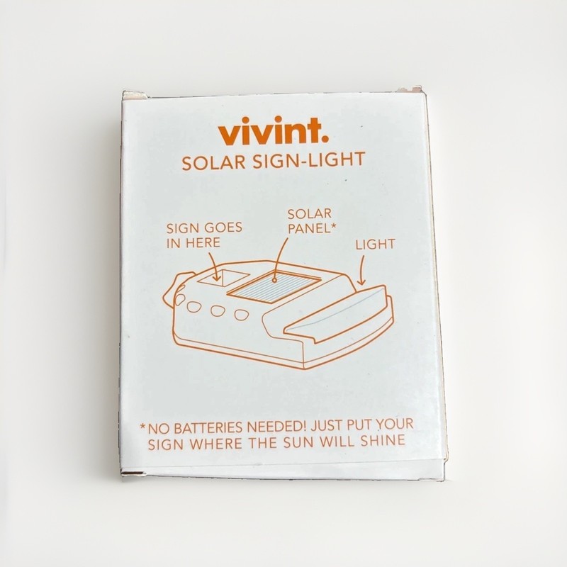 Brand New Vivint yard Sign Solar Light VS-SLT200 (compatible with other signs) gallery