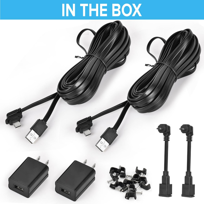 2Pack 30FT Weatherproof Power Cable for Blink Outdoor 4/3 XT XT2 with Adapters gallery