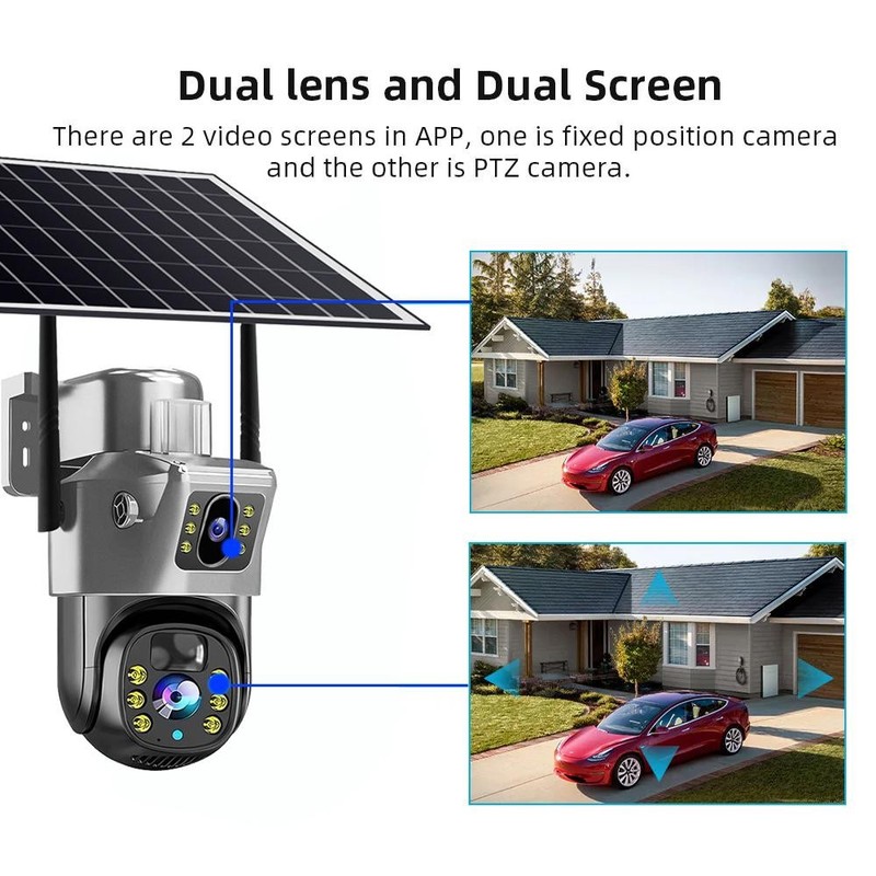 Outdoor Solar Camera Full Color HD Night Vision Low Power Consumption Monitor gallery