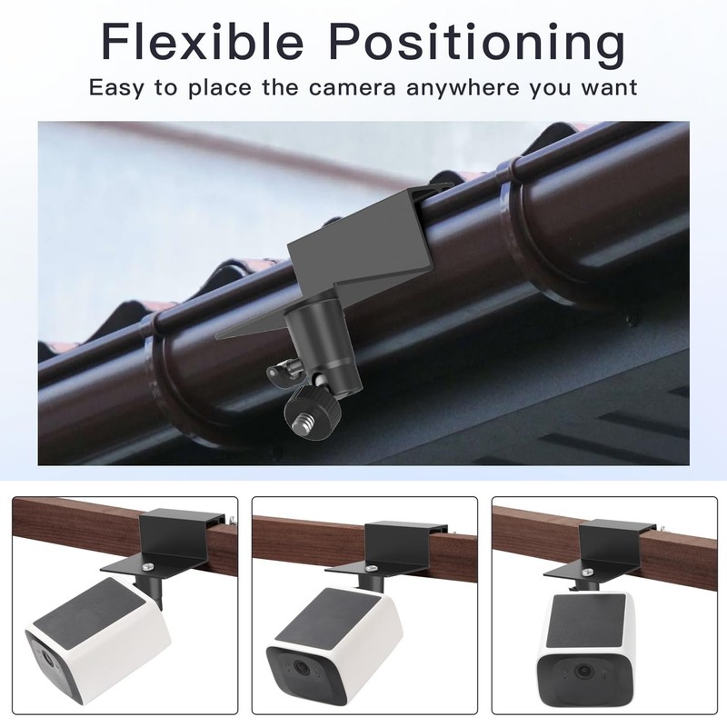 2Pack Gutter Mount Compatible with eufy Security SoloCam S220/C210, eufyCam... gallery