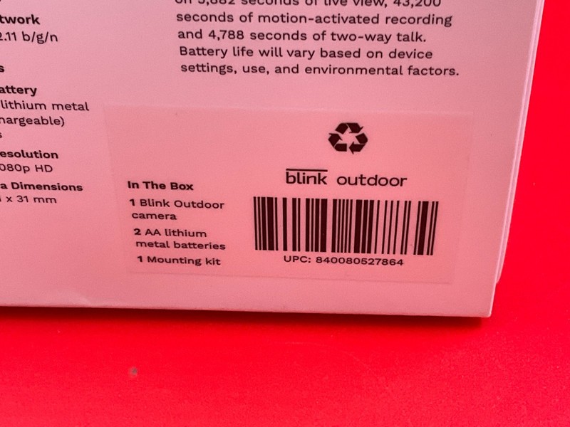Blink Outdoor 3rd Generation Camera 1080p 1 pack ✅❤️️✅❤️ NEW! gallery