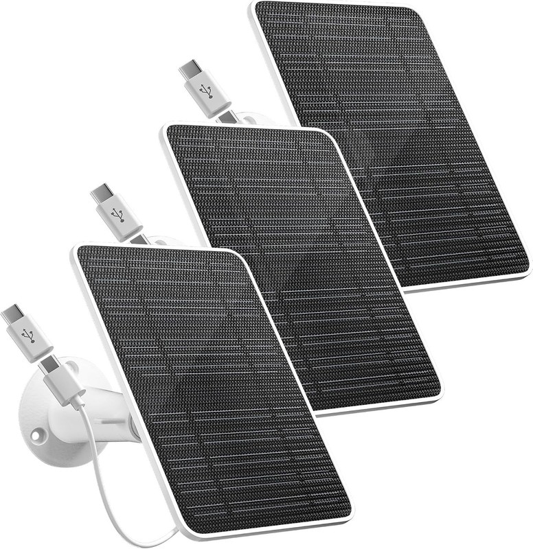 Solar Panels for Eufy Security Cameras, 3 Pack gallery