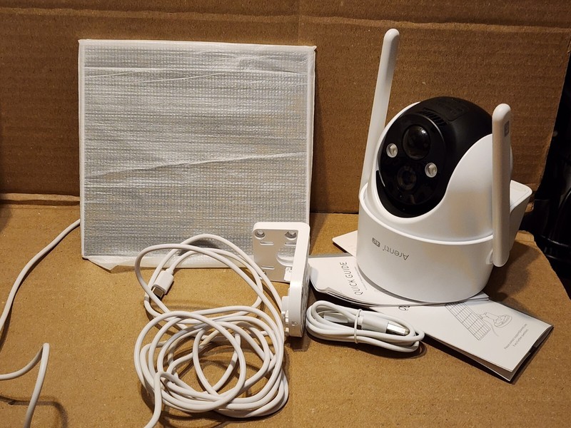 Arenti Wireless Outdoor Pan/Tilt Battery Camera w/Solar Power & SIM Card 4G LTE gallery